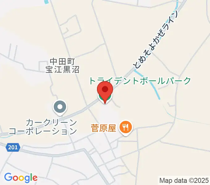 トライデントボールパークの地図