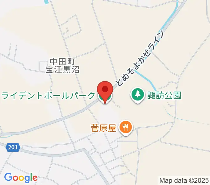 トライデントボールパークの地図