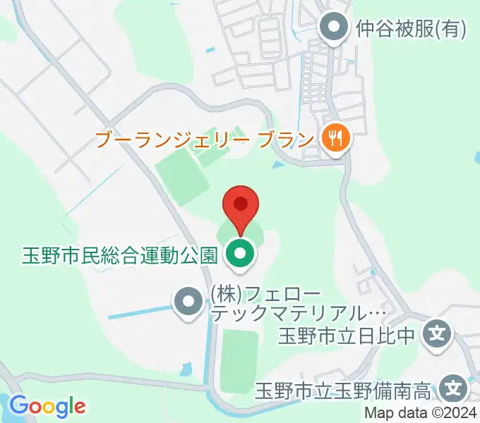 日比製煉スタジアムの地図