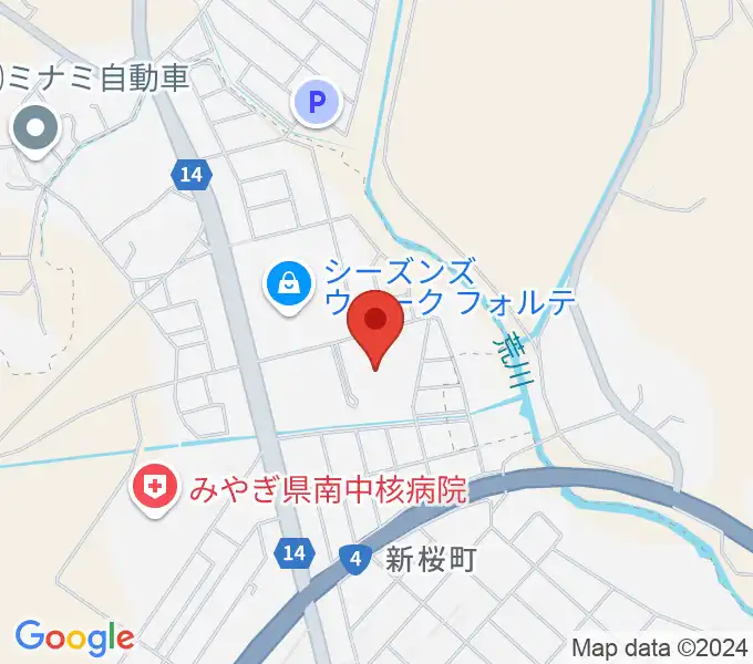 ヒルズはねっこアリーナの地図