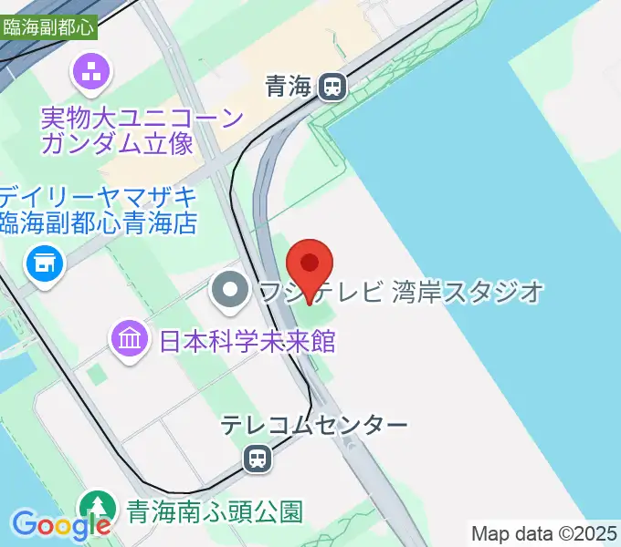 青海中央ふ頭公園 少年野球場の地図