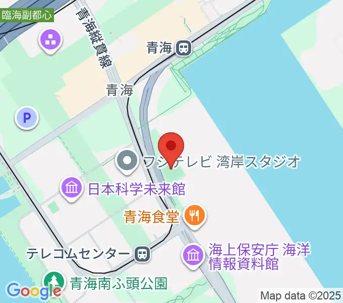 青海中央ふ頭公園 少年野球場の地図