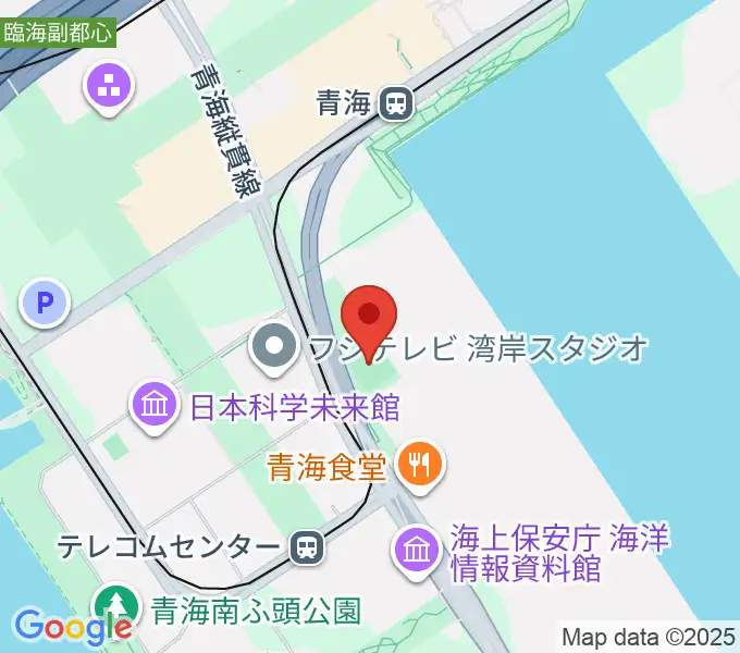 青海中央ふ頭公園 少年野球場の地図