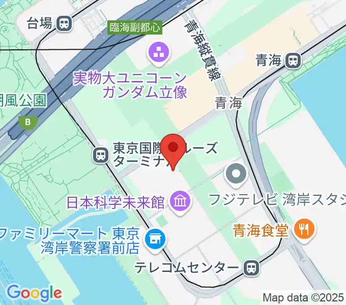 東京国際交流館プラザ平成の地図