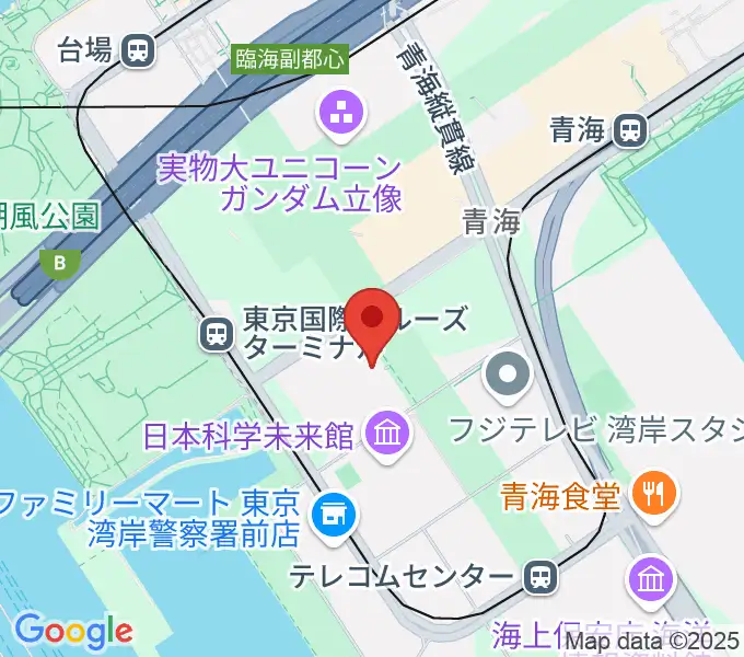 東京国際交流館プラザ平成の地図