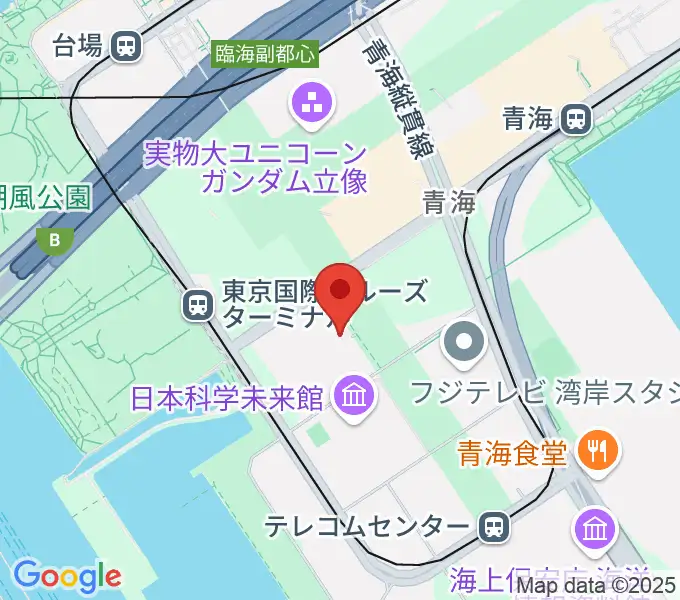 東京国際交流館プラザ平成の地図