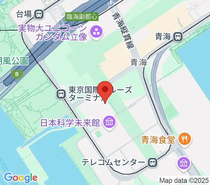 東京国際交流館プラザ平成の地図