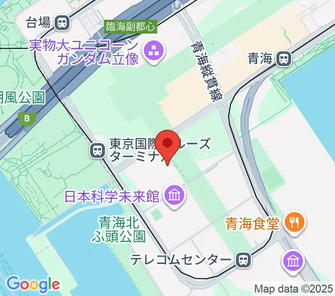 東京国際交流館プラザ平成の地図