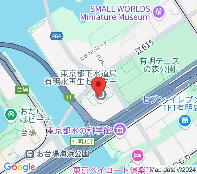 有明スポーツセンターの地図