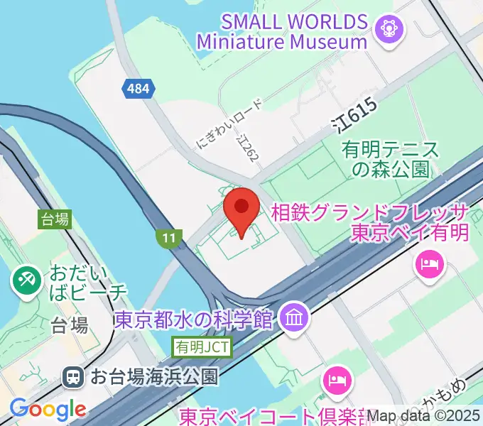 有明スポーツセンターの地図