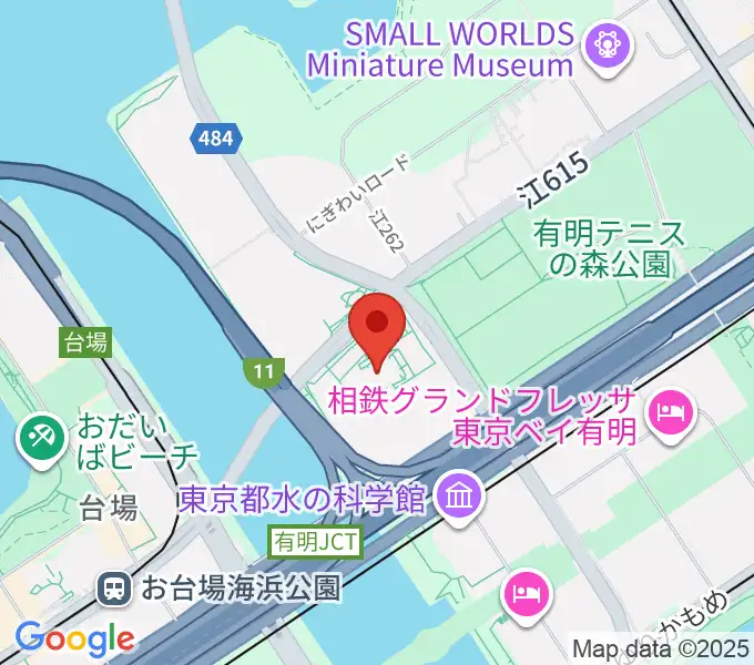 有明スポーツセンターの地図