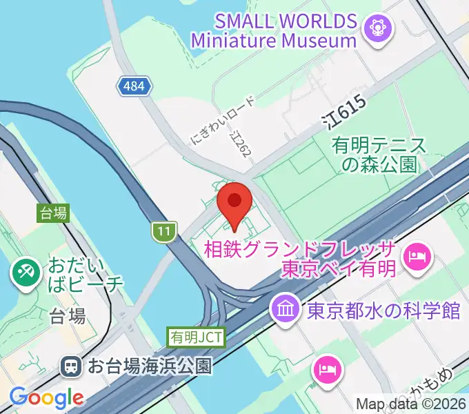 有明スポーツセンターの地図