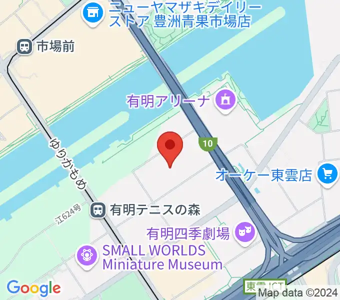 有明GYM-EXの地図