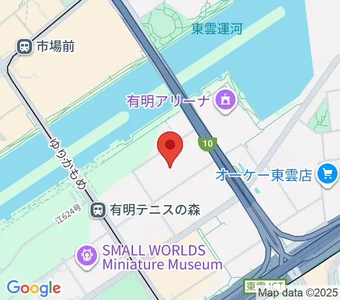 有明GYM-EXの地図