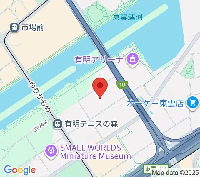 有明GYM-EXの地図