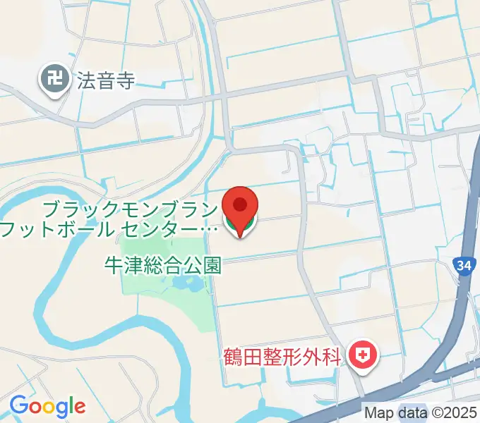 ブラックモンブランフットボールセンターの地図