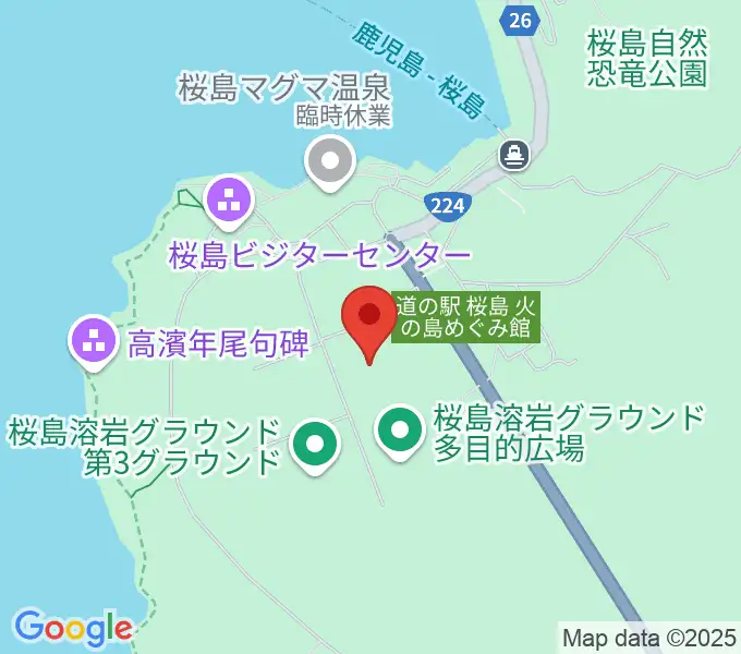 南栄リース桜島アリーナの地図