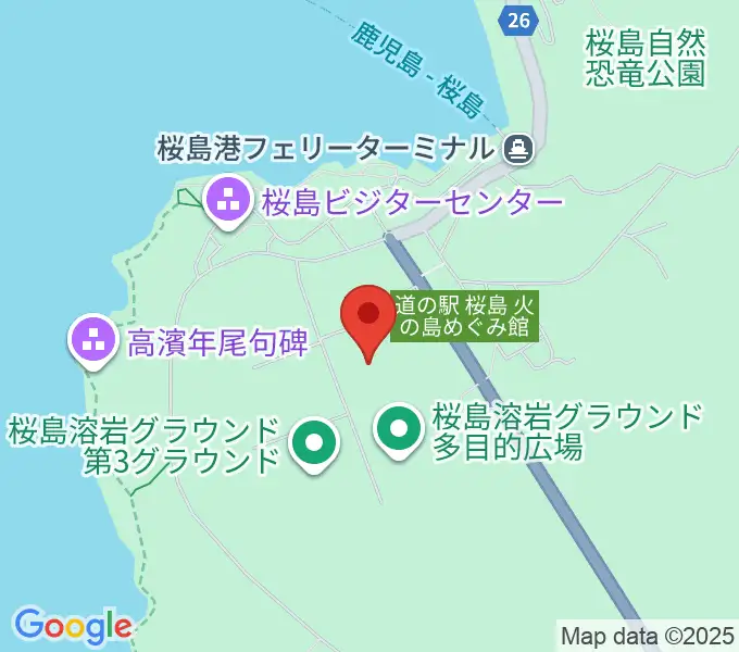 南栄リース桜島アリーナの地図