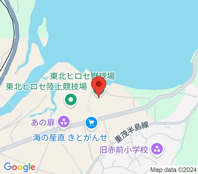 東北ヒロセ野球場の地図