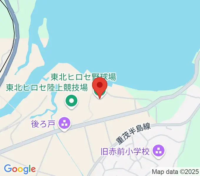 東北ヒロセ野球場の地図
