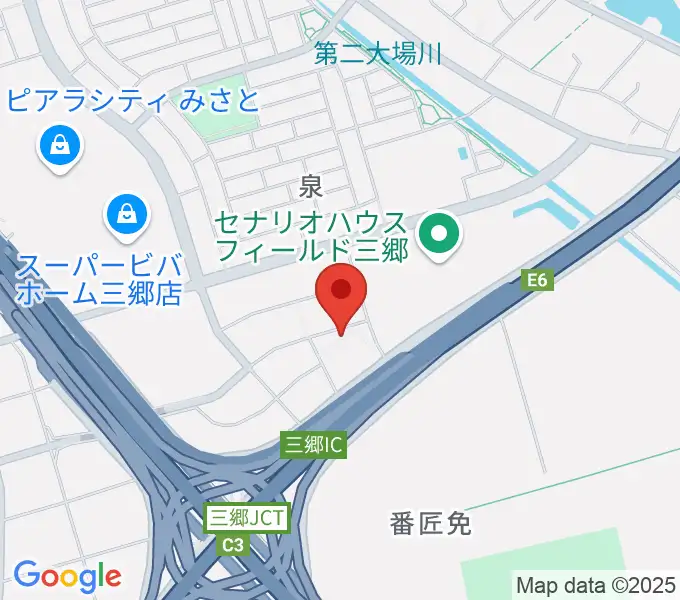 セナリオハウスフィールド三郷の地図