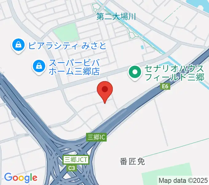 セナリオハウスフィールド三郷の地図
