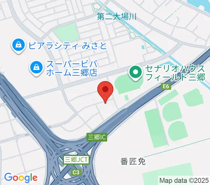 セナリオハウスフィールド三郷の地図