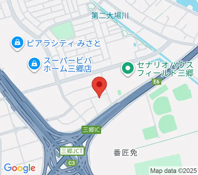 セナリオハウスフィールド三郷の地図
