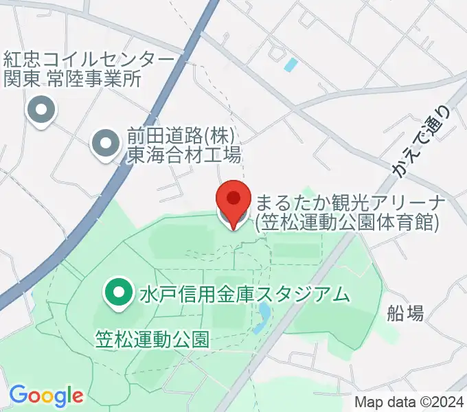 まるたか観光アリーナの地図