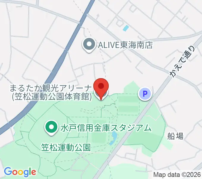 まるたか観光アリーナの地図