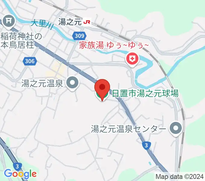 中村商会スタジアムの地図