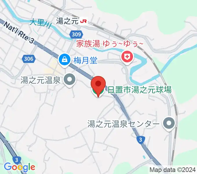 中村商会スタジアムの地図