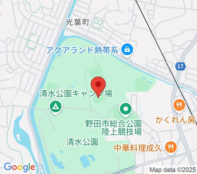 SAN-POWスタジアム野田の地図
