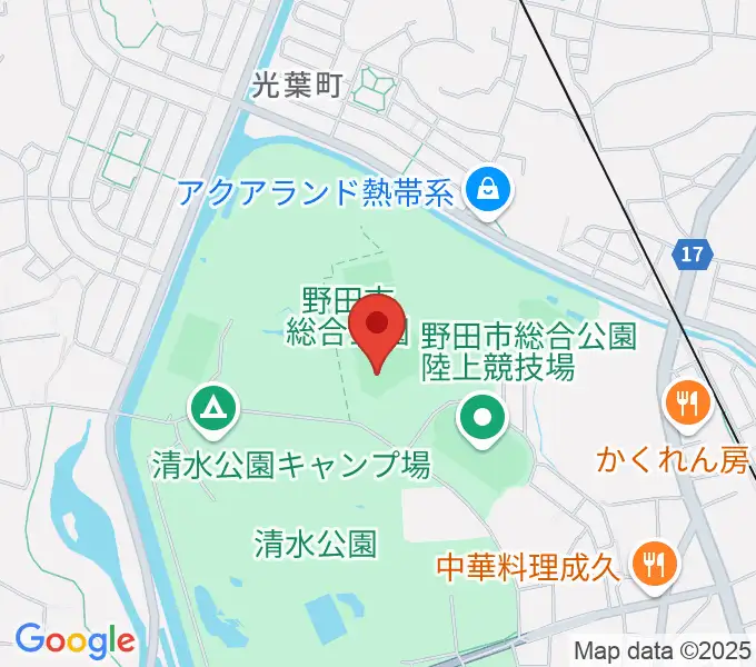 SAN-POWスタジアム野田の地図