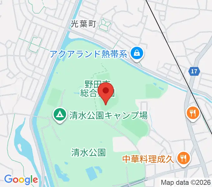 SAN-POWスタジアム野田の地図