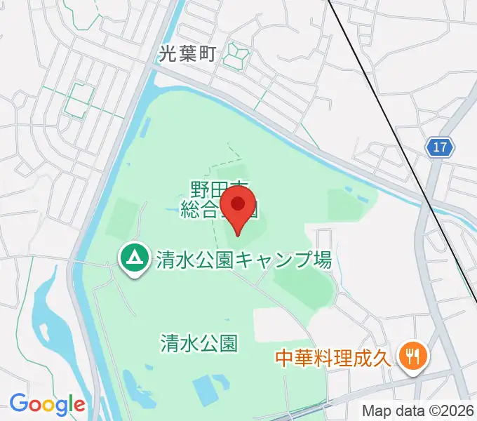 SAN-POWスタジアム野田の地図