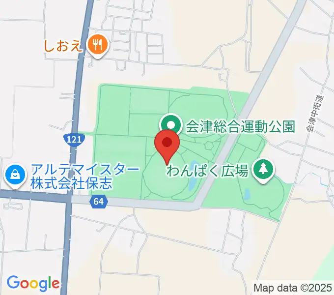 あいづ球場の地図