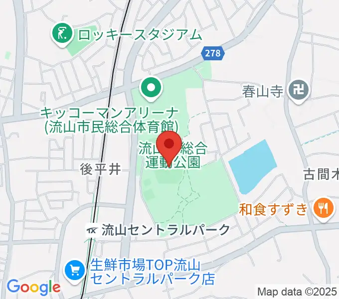 京和ガスベースボールパークの地図