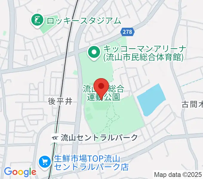 京和ガスベースボールパークの地図