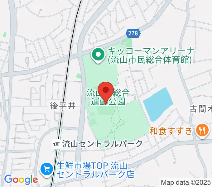 京和ガスベースボールパークの地図