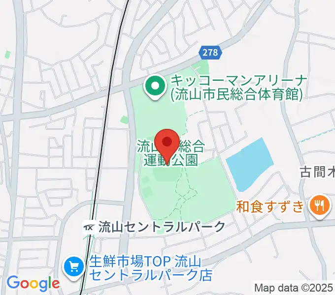 京和ガスベースボールパークの地図