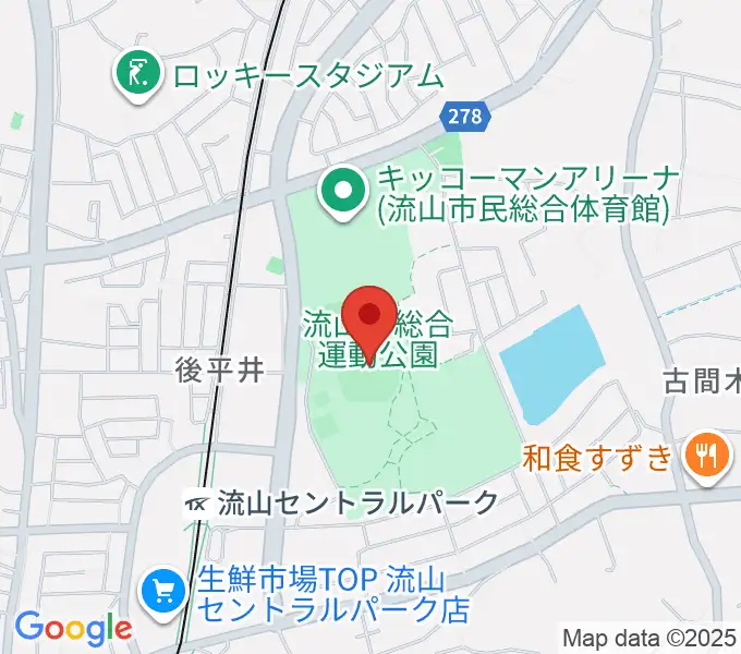 京和ガスベースボールパークの地図