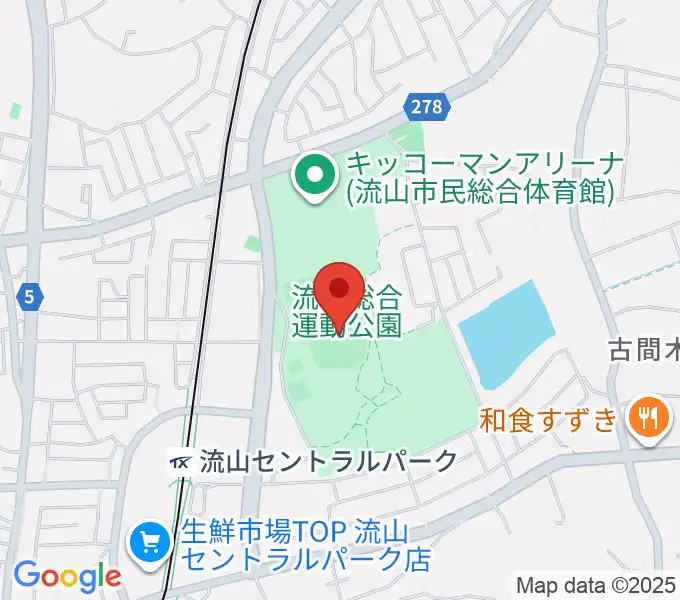 京和ガスベースボールパークの地図