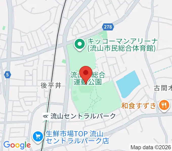 京和ガスベースボールパークの地図