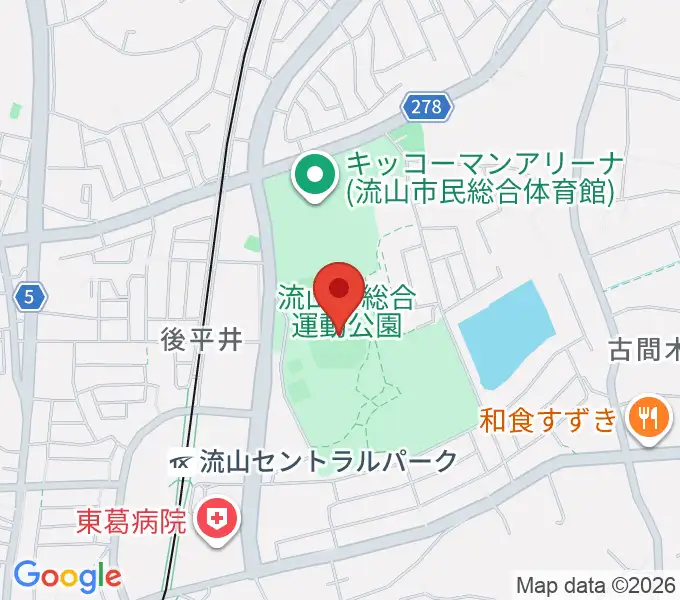 京和ガスベースボールパークの地図