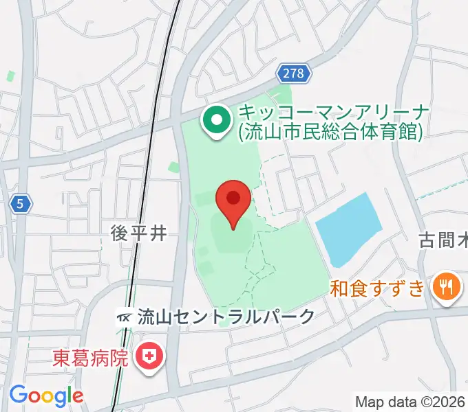 京和ガスベースボールパークの地図