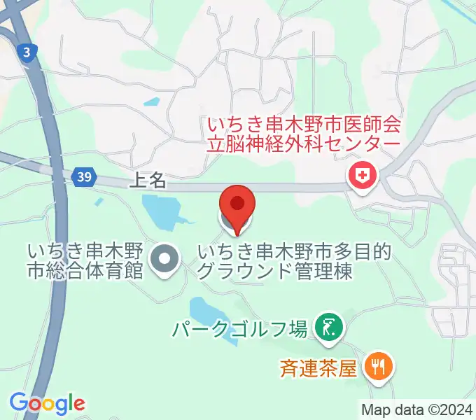 三井串木野多目的グラウンドの地図