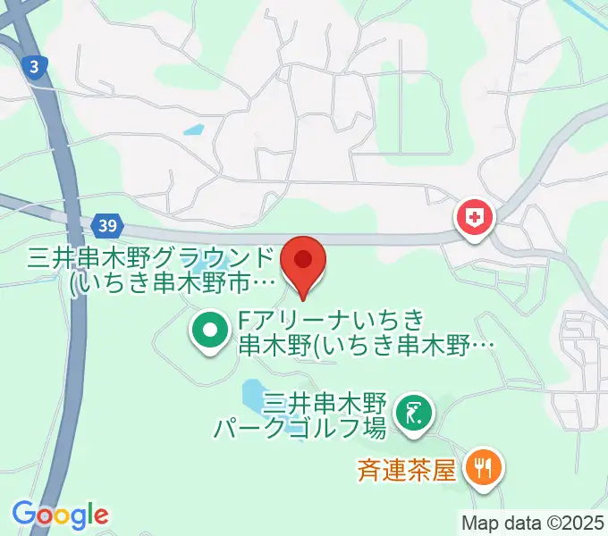 三井串木野多目的グラウンドの地図