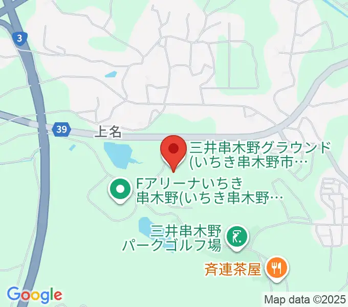 三井串木野多目的グラウンドの地図