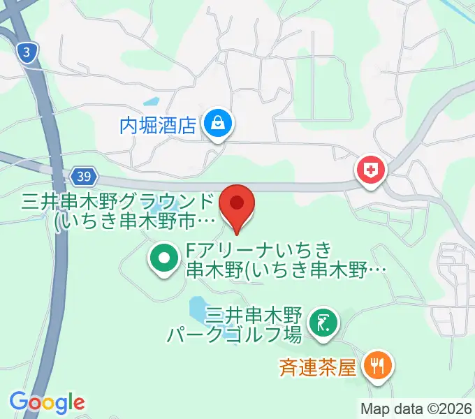 三井串木野多目的グラウンドの地図